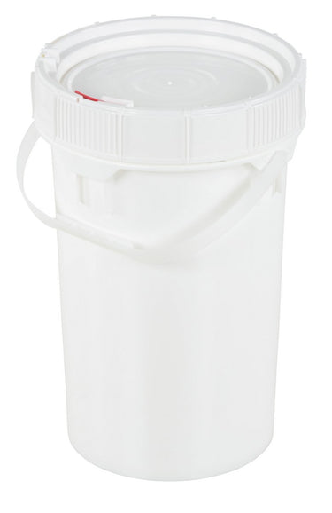Screw-Top Pail & Lid - White - 6 Gallon